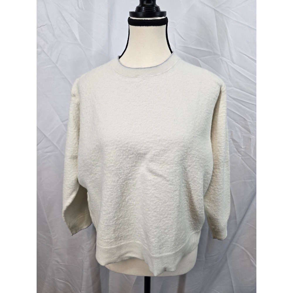 Peter Millar Crown Crafted Cream White Textured Knit CrewNeckSweater XXL England